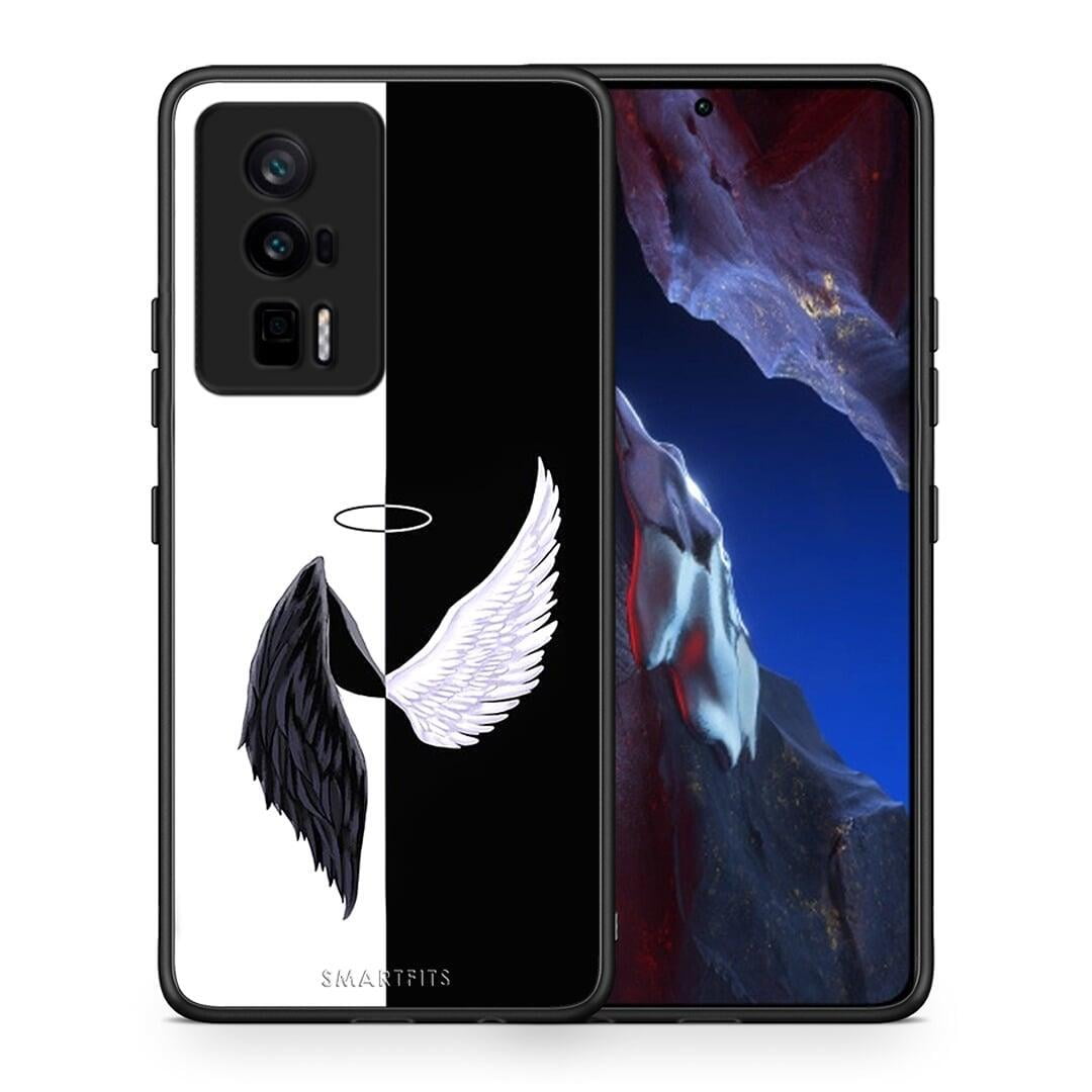 Θήκη Xiaomi Poco F5 Pro / Redmi K60 Pro Angels Demons από τη Smartfits με σχέδιο στο πίσω μέρος και μαύρο περίβλημα | Xiaomi Poco F5 Pro / Redmi K60 Pro Angels Demons Case with Colorful Back and Black Bezels