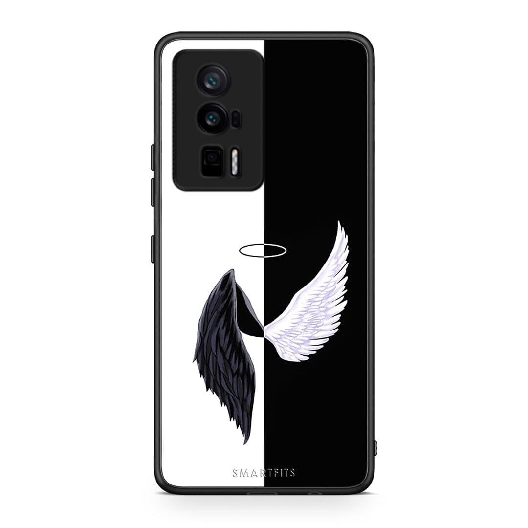 Θήκη Xiaomi Poco F5 Pro / Redmi K60 Pro Angels Demons από τη Smartfits με σχέδιο στο πίσω μέρος και μαύρο περίβλημα | Xiaomi Poco F5 Pro / Redmi K60 Pro Angels Demons Case with Colorful Back and Black Bezels