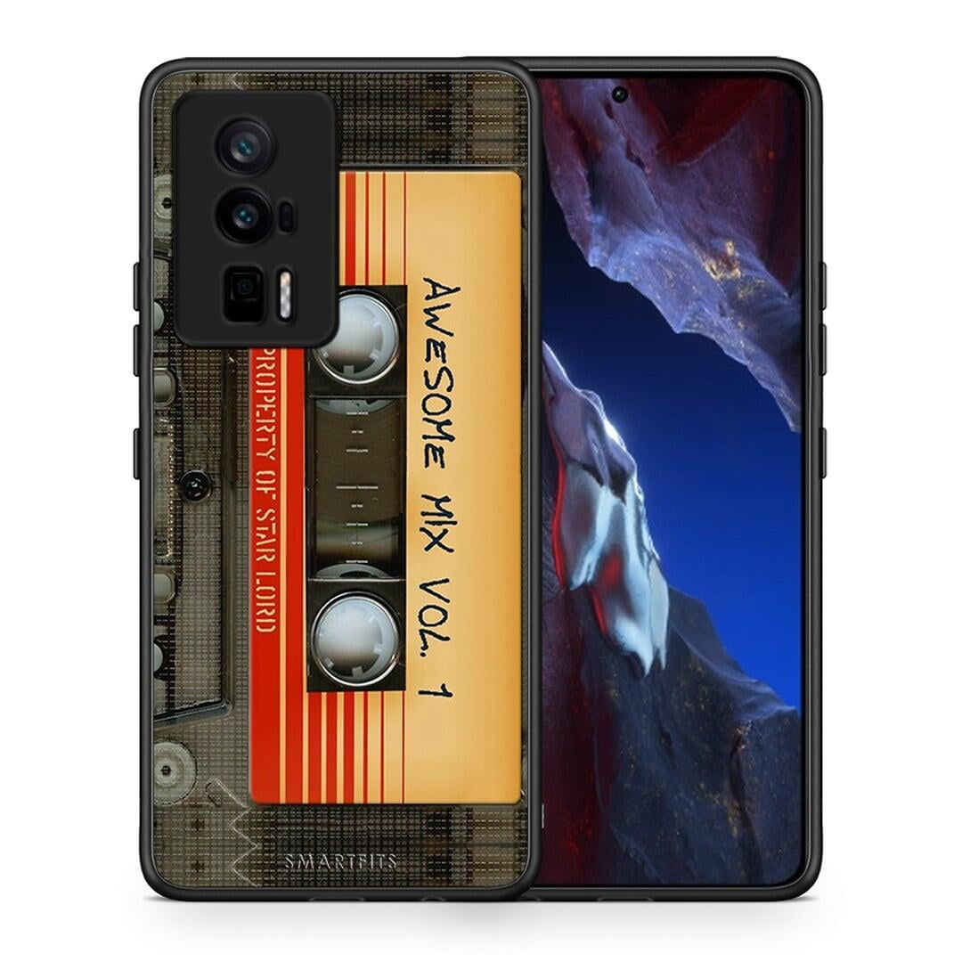 Θήκη Xiaomi Poco F5 Pro / Redmi K60 Pro Awesome Mix από τη Smartfits με σχέδιο στο πίσω μέρος και μαύρο περίβλημα | Xiaomi Poco F5 Pro / Redmi K60 Pro Awesome Mix Case with Colorful Back and Black Bezels