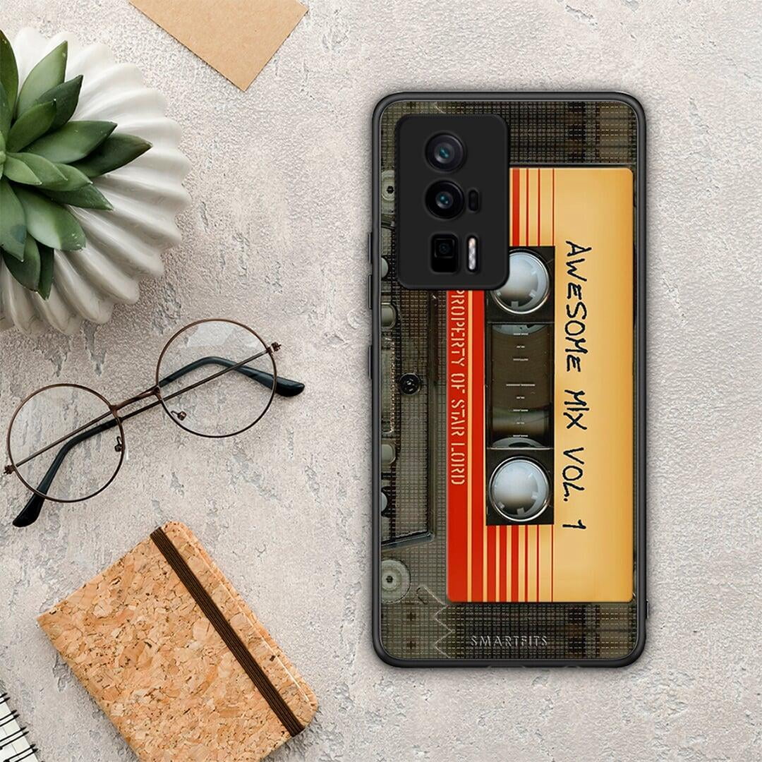 Θήκη Xiaomi Poco F5 Pro / Redmi K60 Pro Awesome Mix από τη Smartfits με σχέδιο στο πίσω μέρος και μαύρο περίβλημα | Xiaomi Poco F5 Pro / Redmi K60 Pro Awesome Mix Case with Colorful Back and Black Bezels