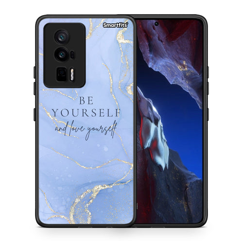 Θήκη Xiaomi Poco F5 Pro / Redmi K60 Pro Be Yourself από τη Smartfits με σχέδιο στο πίσω μέρος και μαύρο περίβλημα | Xiaomi Poco F5 Pro / Redmi K60 Pro Be Yourself Case with Colorful Back and Black Bezels