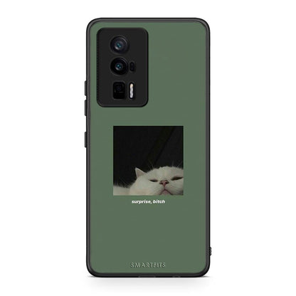 Θήκη Xiaomi Poco F5 Pro / Redmi K60 Pro Bitch Surprise από τη Smartfits με σχέδιο στο πίσω μέρος και μαύρο περίβλημα | Xiaomi Poco F5 Pro / Redmi K60 Pro Bitch Surprise Case with Colorful Back and Black Bezels