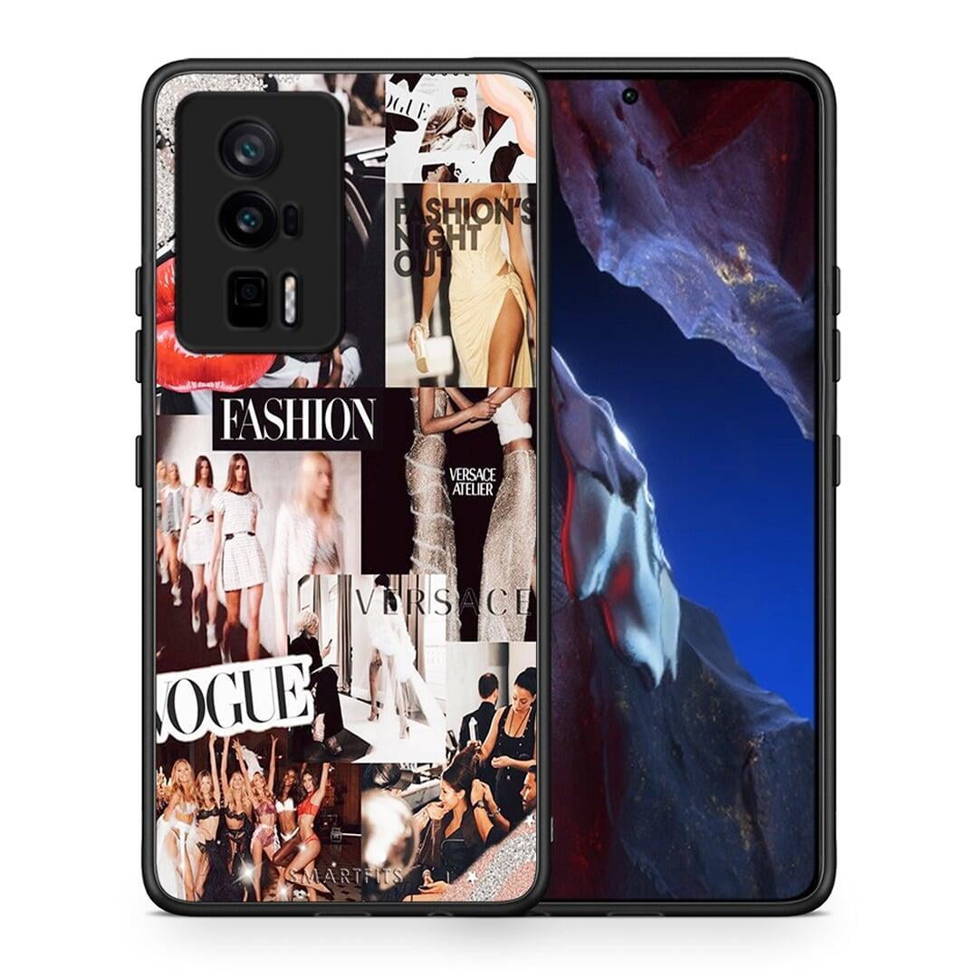 Θήκη Xiaomi Poco F5 Pro / Redmi K60 Pro Collage Fashion από τη Smartfits με σχέδιο στο πίσω μέρος και μαύρο περίβλημα | Xiaomi Poco F5 Pro / Redmi K60 Pro Collage Fashion Case with Colorful Back and Black Bezels