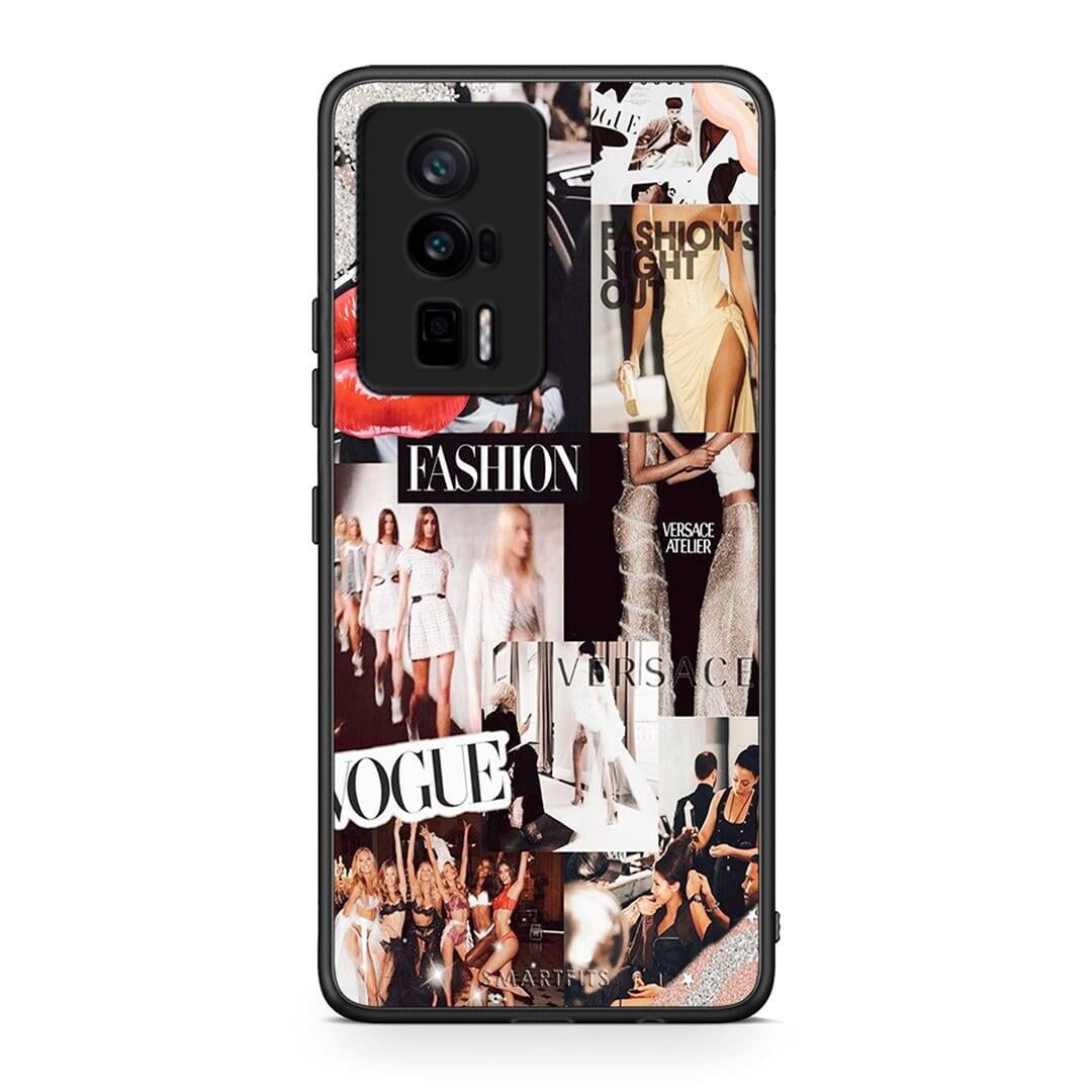 Θήκη Xiaomi Poco F5 Pro / Redmi K60 Pro Collage Fashion από τη Smartfits με σχέδιο στο πίσω μέρος και μαύρο περίβλημα | Xiaomi Poco F5 Pro / Redmi K60 Pro Collage Fashion Case with Colorful Back and Black Bezels