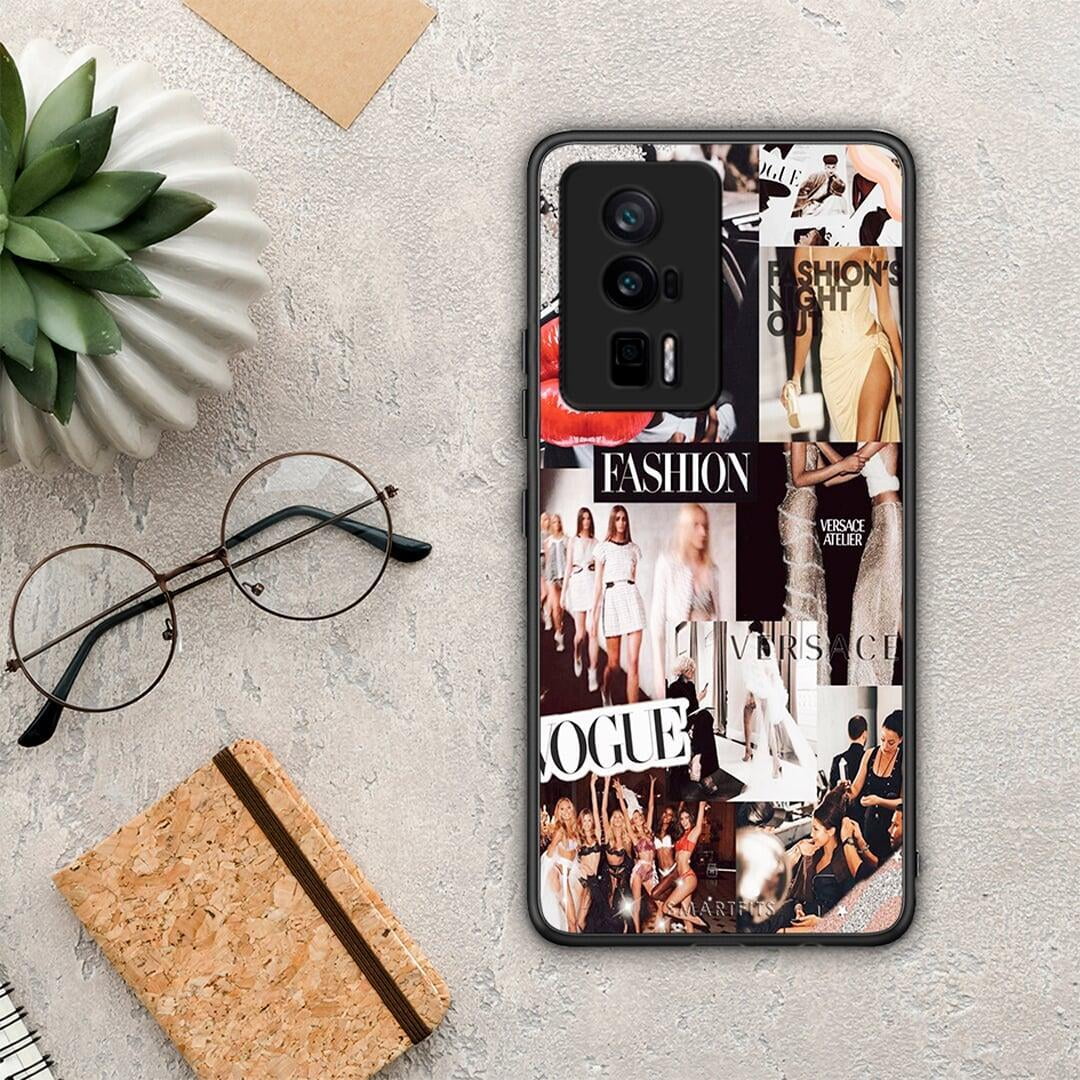 Θήκη Xiaomi Poco F5 Pro / Redmi K60 Pro Collage Fashion από τη Smartfits με σχέδιο στο πίσω μέρος και μαύρο περίβλημα | Xiaomi Poco F5 Pro / Redmi K60 Pro Collage Fashion Case with Colorful Back and Black Bezels