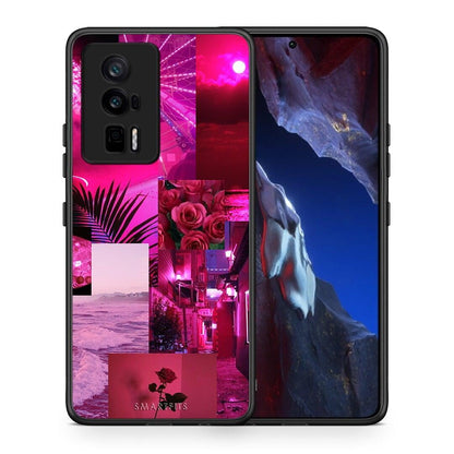 Θήκη Xiaomi Poco F5 Pro / Redmi K60 Pro Collage Red Roses από τη Smartfits με σχέδιο στο πίσω μέρος και μαύρο περίβλημα | Xiaomi Poco F5 Pro / Redmi K60 Pro Collage Red Roses Case with Colorful Back and Black Bezels