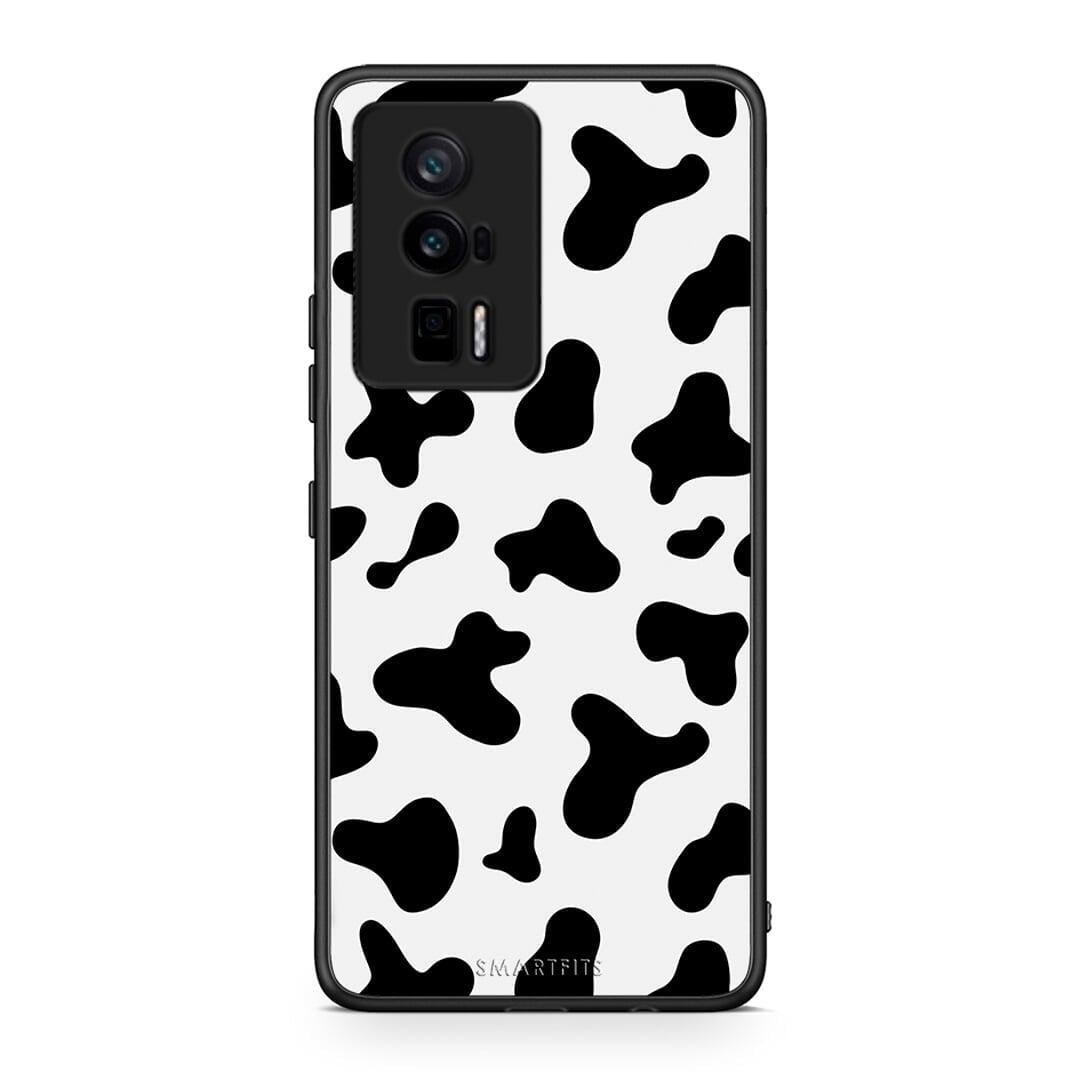 Θήκη Xiaomi Poco F5 Pro / Redmi K60 Pro Cow Print από τη Smartfits με σχέδιο στο πίσω μέρος και μαύρο περίβλημα | Xiaomi Poco F5 Pro / Redmi K60 Pro Cow Print Case with Colorful Back and Black Bezels
