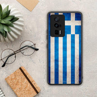 Thumbnail for Θήκη Xiaomi Poco F5 Pro / Redmi K60 Pro Flag Greek από τη Smartfits με σχέδιο στο πίσω μέρος και μαύρο περίβλημα | Xiaomi Poco F5 Pro / Redmi K60 Pro Flag Greek Case with Colorful Back and Black Bezels