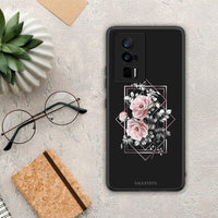 Thumbnail for Θήκη Xiaomi Poco F5 Pro / Redmi K60 Pro Flower Frame από τη Smartfits με σχέδιο στο πίσω μέρος και μαύρο περίβλημα | Xiaomi Poco F5 Pro / Redmi K60 Pro Flower Frame Case with Colorful Back and Black Bezels