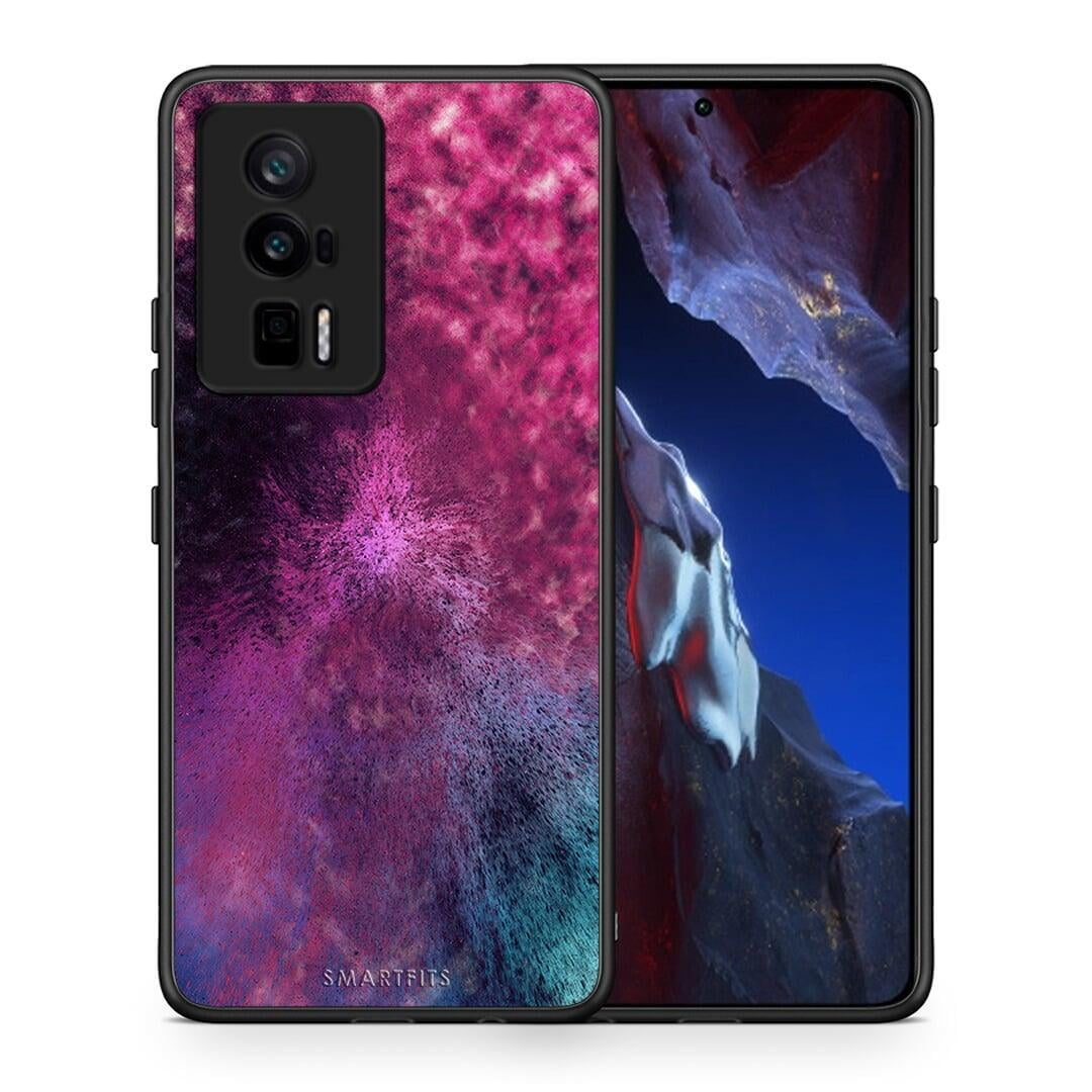 Θήκη Xiaomi Poco F5 Pro / Redmi K60 Pro Galactic Aurora από τη Smartfits με σχέδιο στο πίσω μέρος και μαύρο περίβλημα | Xiaomi Poco F5 Pro / Redmi K60 Pro Galactic Aurora Case with Colorful Back and Black Bezels