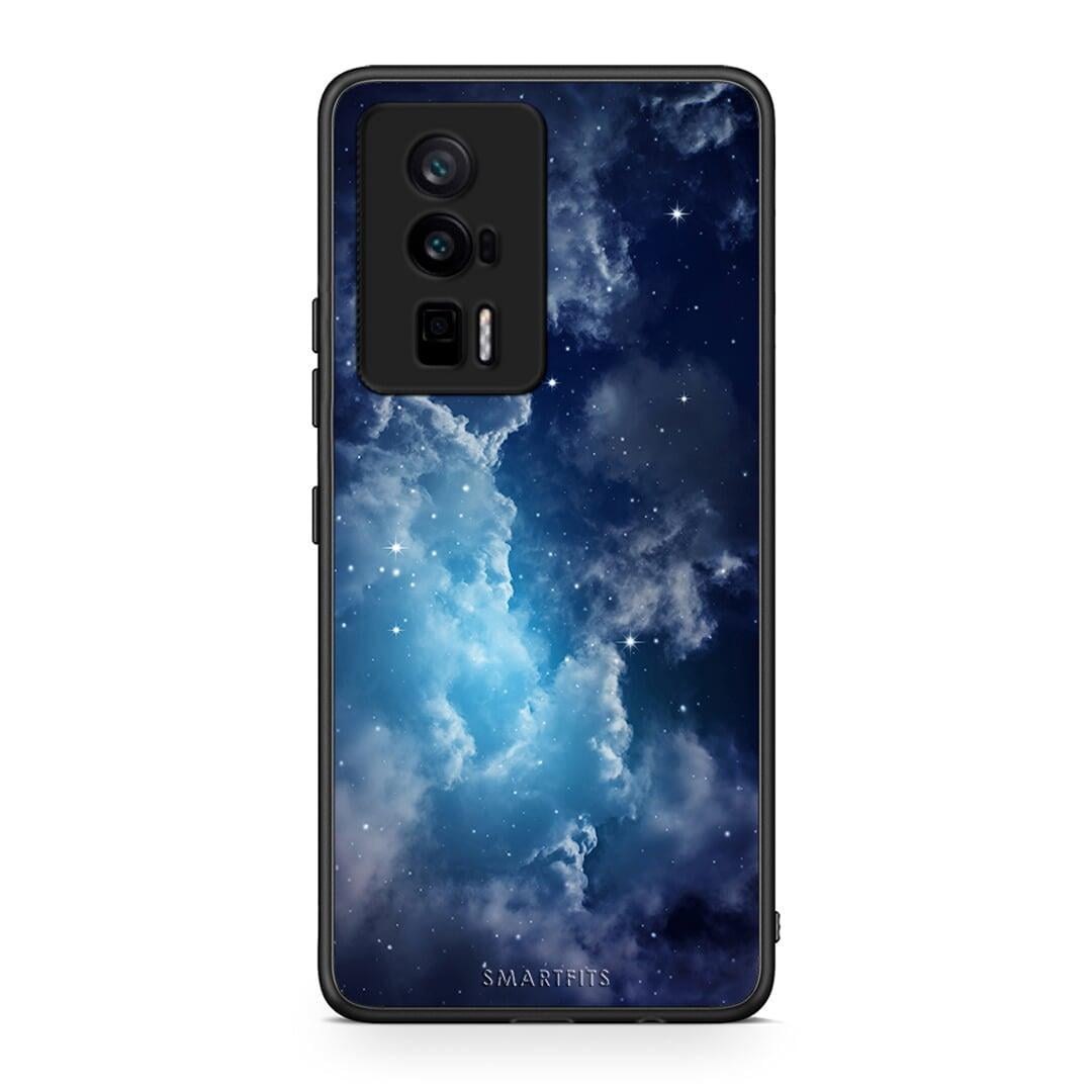 Θήκη Xiaomi Poco F5 Pro / Redmi K60 Pro Galactic Blue Sky από τη Smartfits με σχέδιο στο πίσω μέρος και μαύρο περίβλημα | Xiaomi Poco F5 Pro / Redmi K60 Pro Galactic Blue Sky Case with Colorful Back and Black Bezels