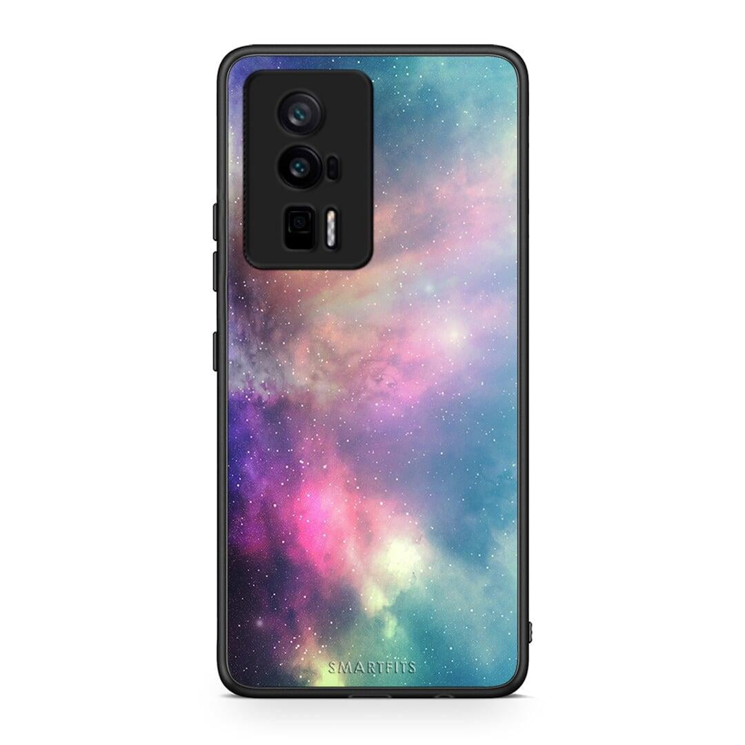 Θήκη Xiaomi Poco F5 Pro / Redmi K60 Pro Galactic Rainbow από τη Smartfits με σχέδιο στο πίσω μέρος και μαύρο περίβλημα | Xiaomi Poco F5 Pro / Redmi K60 Pro Galactic Rainbow Case with Colorful Back and Black Bezels