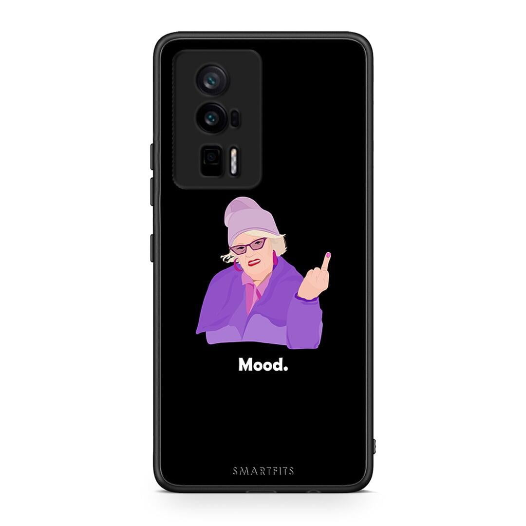 Θήκη Xiaomi Poco F5 Pro / Redmi K60 Pro Grandma Mood Black από τη Smartfits με σχέδιο στο πίσω μέρος και μαύρο περίβλημα | Xiaomi Poco F5 Pro / Redmi K60 Pro Grandma Mood Black Case with Colorful Back and Black Bezels