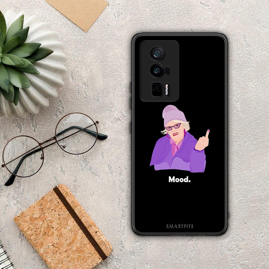 Θήκη Xiaomi Poco F5 Pro / Redmi K60 Pro Grandma Mood Black από τη Smartfits με σχέδιο στο πίσω μέρος και μαύρο περίβλημα | Xiaomi Poco F5 Pro / Redmi K60 Pro Grandma Mood Black Case with Colorful Back and Black Bezels