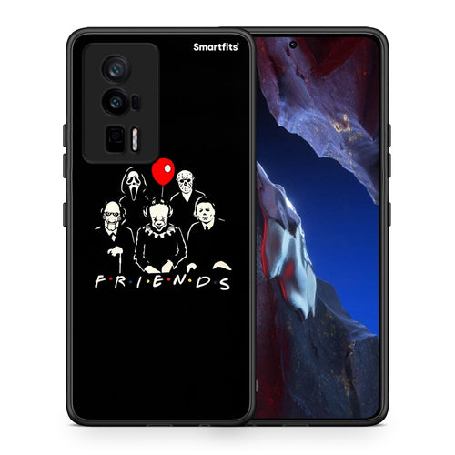 Θήκη Xiaomi Poco F5 Pro / Redmi K60 Pro Halloween Friends από τη Smartfits με σχέδιο στο πίσω μέρος και μαύρο περίβλημα | Xiaomi Poco F5 Pro / Redmi K60 Pro Halloween Friends Case with Colorful Back and Black Bezels