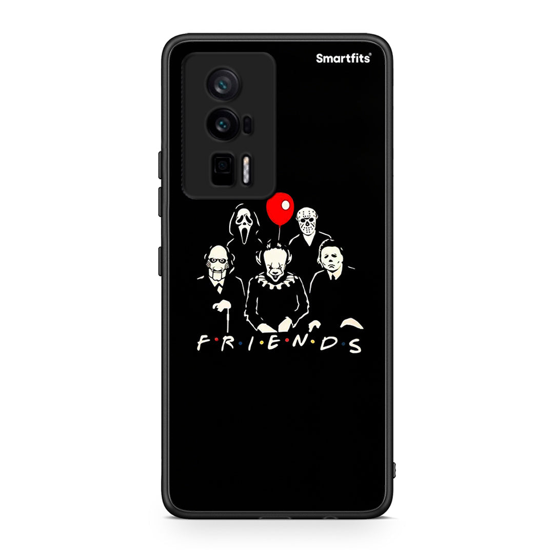 Θήκη Xiaomi Poco F5 Pro / Redmi K60 Pro Halloween Friends από τη Smartfits με σχέδιο στο πίσω μέρος και μαύρο περίβλημα | Xiaomi Poco F5 Pro / Redmi K60 Pro Halloween Friends Case with Colorful Back and Black Bezels