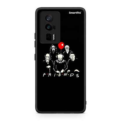 Θήκη Xiaomi Poco F5 Pro / Redmi K60 Pro Halloween Friends από τη Smartfits με σχέδιο στο πίσω μέρος και μαύρο περίβλημα | Xiaomi Poco F5 Pro / Redmi K60 Pro Halloween Friends Case with Colorful Back and Black Bezels