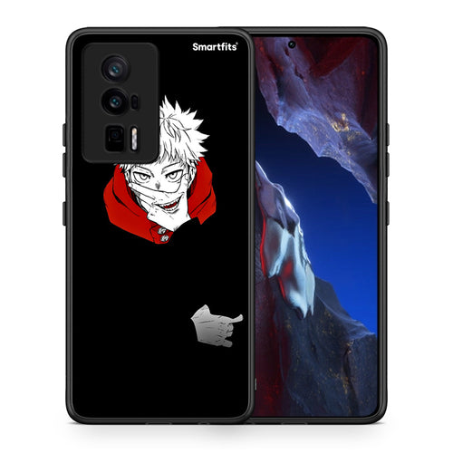 Θήκη Xiaomi Poco F5 Pro / Redmi K60 Pro Itadori Anime από τη Smartfits με σχέδιο στο πίσω μέρος και μαύρο περίβλημα | Xiaomi Poco F5 Pro / Redmi K60 Pro Itadori Anime Case with Colorful Back and Black Bezels