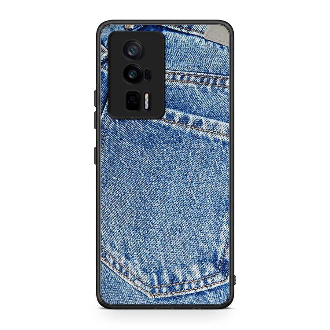 Θήκη Xiaomi Poco F5 Pro / Redmi K60 Pro Jeans Pocket από τη Smartfits με σχέδιο στο πίσω μέρος και μαύρο περίβλημα | Xiaomi Poco F5 Pro / Redmi K60 Pro Jeans Pocket Case with Colorful Back and Black Bezels