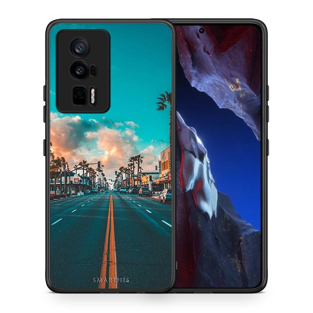 Θήκη Xiaomi Poco F5 Pro / Redmi K60 Pro Landscape City από τη Smartfits με σχέδιο στο πίσω μέρος και μαύρο περίβλημα | Xiaomi Poco F5 Pro / Redmi K60 Pro Landscape City Case with Colorful Back and Black Bezels