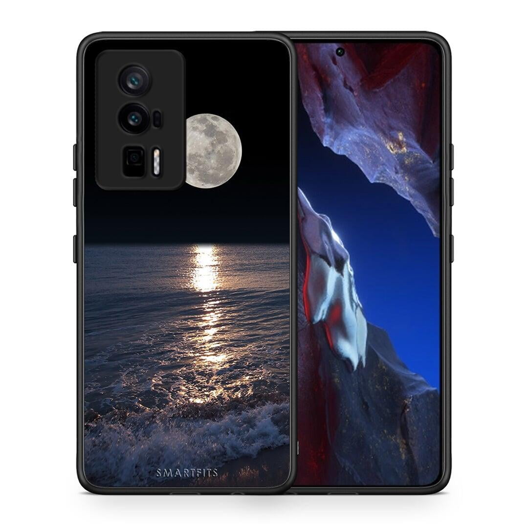 Θήκη Xiaomi Poco F5 Pro / Redmi K60 Pro Landscape Moon από τη Smartfits με σχέδιο στο πίσω μέρος και μαύρο περίβλημα | Xiaomi Poco F5 Pro / Redmi K60 Pro Landscape Moon Case with Colorful Back and Black Bezels