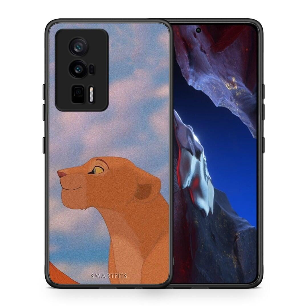 Θήκη Xiaomi Poco F5 Pro / Redmi K60 Pro Lion Love 2 από τη Smartfits με σχέδιο στο πίσω μέρος και μαύρο περίβλημα | Xiaomi Poco F5 Pro / Redmi K60 Pro Lion Love 2 Case with Colorful Back and Black Bezels