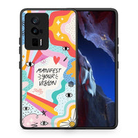 Thumbnail for Θήκη Xiaomi Poco F5 Pro / Redmi K60 Pro Manifest Your Vision από τη Smartfits με σχέδιο στο πίσω μέρος και μαύρο περίβλημα | Xiaomi Poco F5 Pro / Redmi K60 Pro Manifest Your Vision Case with Colorful Back and Black Bezels