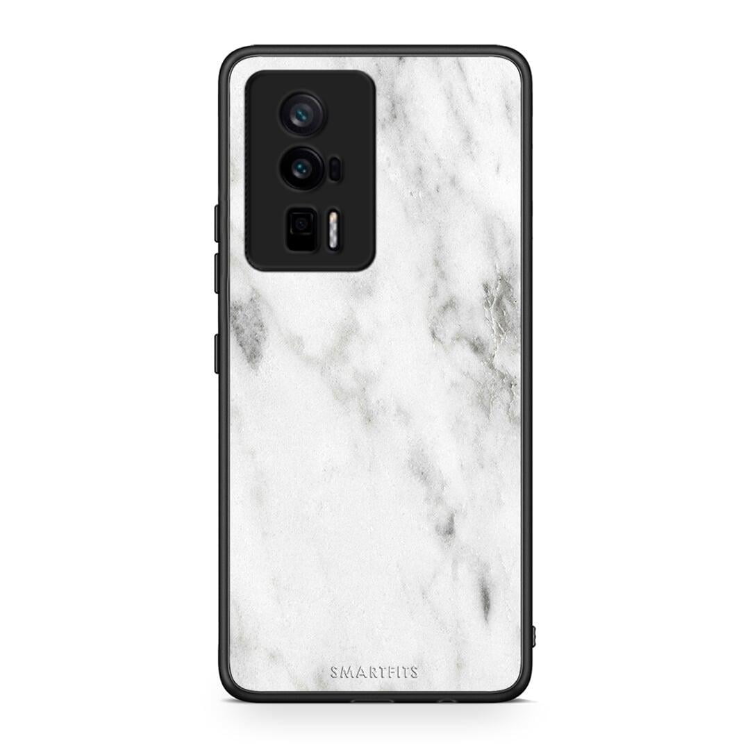 Θήκη Xiaomi Poco F5 Pro / Redmi K60 Pro Marble White από τη Smartfits με σχέδιο στο πίσω μέρος και μαύρο περίβλημα | Xiaomi Poco F5 Pro / Redmi K60 Pro Marble White Case with Colorful Back and Black Bezels