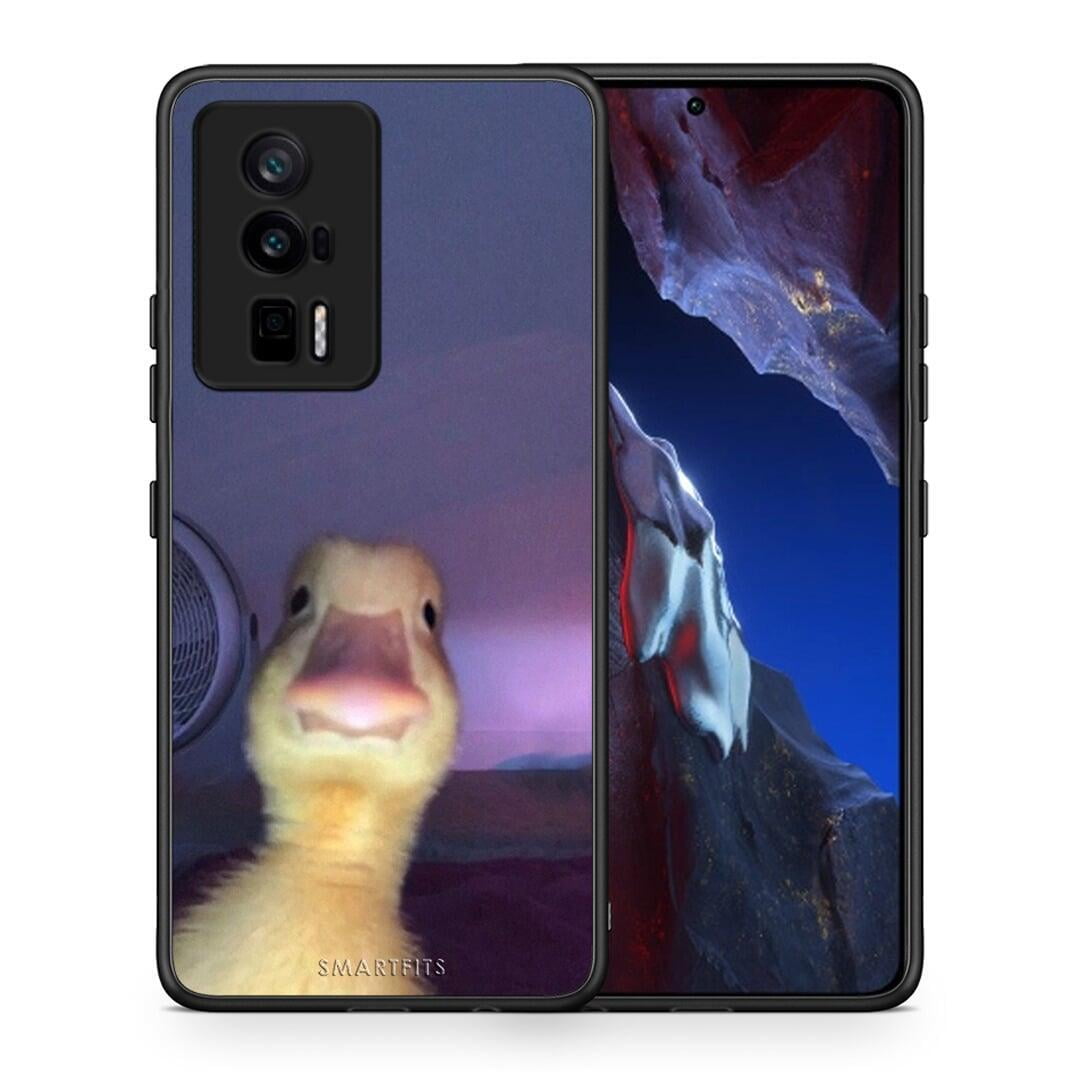 Θήκη Xiaomi Poco F5 Pro / Redmi K60 Pro Meme Duck από τη Smartfits με σχέδιο στο πίσω μέρος και μαύρο περίβλημα | Xiaomi Poco F5 Pro / Redmi K60 Pro Meme Duck Case with Colorful Back and Black Bezels