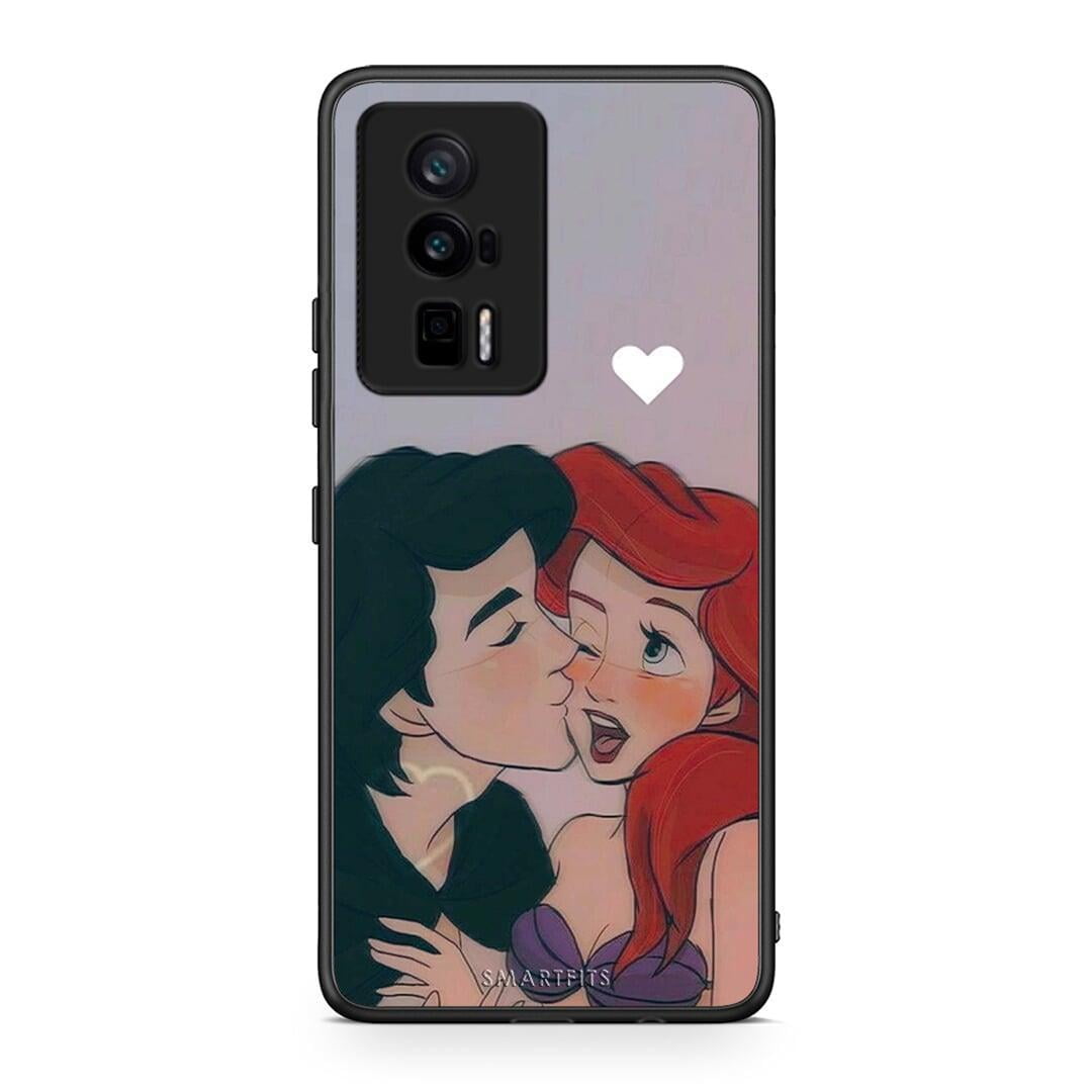 Θήκη Xiaomi Poco F5 Pro / Redmi K60 Pro Mermaid Couple από τη Smartfits με σχέδιο στο πίσω μέρος και μαύρο περίβλημα | Xiaomi Poco F5 Pro / Redmi K60 Pro Mermaid Couple Case with Colorful Back and Black Bezels