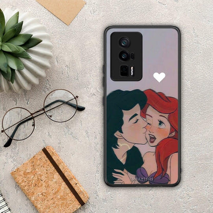 Θήκη Xiaomi Poco F5 Pro / Redmi K60 Pro Mermaid Couple από τη Smartfits με σχέδιο στο πίσω μέρος και μαύρο περίβλημα | Xiaomi Poco F5 Pro / Redmi K60 Pro Mermaid Couple Case with Colorful Back and Black Bezels