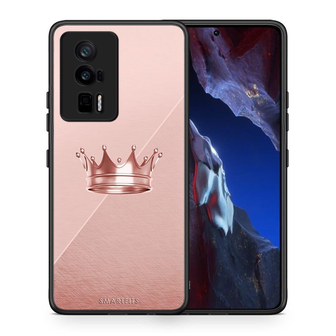 Θήκη Xiaomi Poco F5 Pro / Redmi K60 Pro Minimal Crown από τη Smartfits με σχέδιο στο πίσω μέρος και μαύρο περίβλημα | Xiaomi Poco F5 Pro / Redmi K60 Pro Minimal Crown Case with Colorful Back and Black Bezels