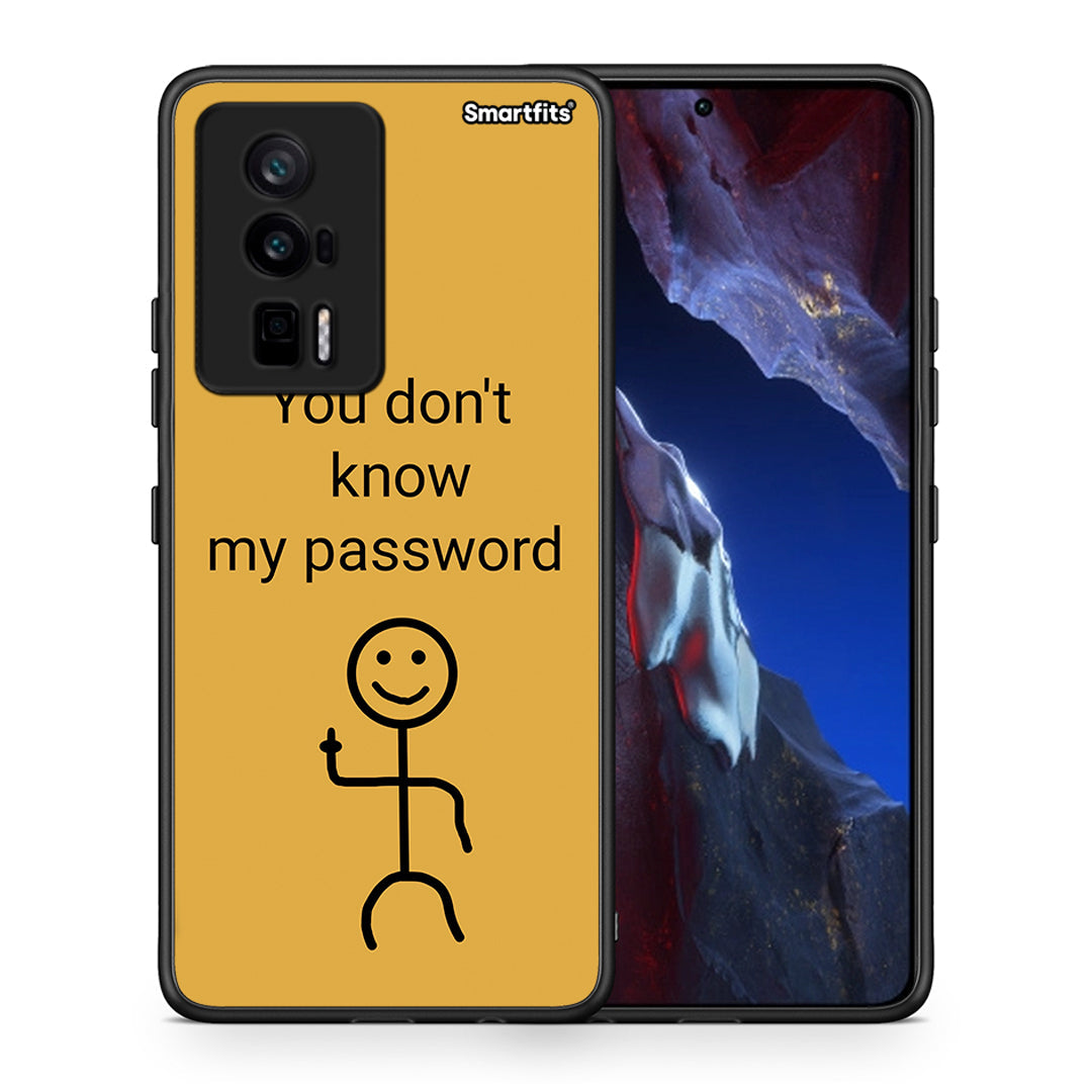 Θήκη Xiaomi Poco F5 Pro / Redmi K60 Pro My Password από τη Smartfits με σχέδιο στο πίσω μέρος και μαύρο περίβλημα | Xiaomi Poco F5 Pro / Redmi K60 Pro My Password Case with Colorful Back and Black Bezels