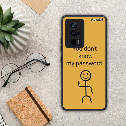Θήκη Xiaomi Poco F5 Pro / Redmi K60 Pro My Password από τη Smartfits με σχέδιο στο πίσω μέρος και μαύρο περίβλημα | Xiaomi Poco F5 Pro / Redmi K60 Pro My Password Case with Colorful Back and Black Bezels
