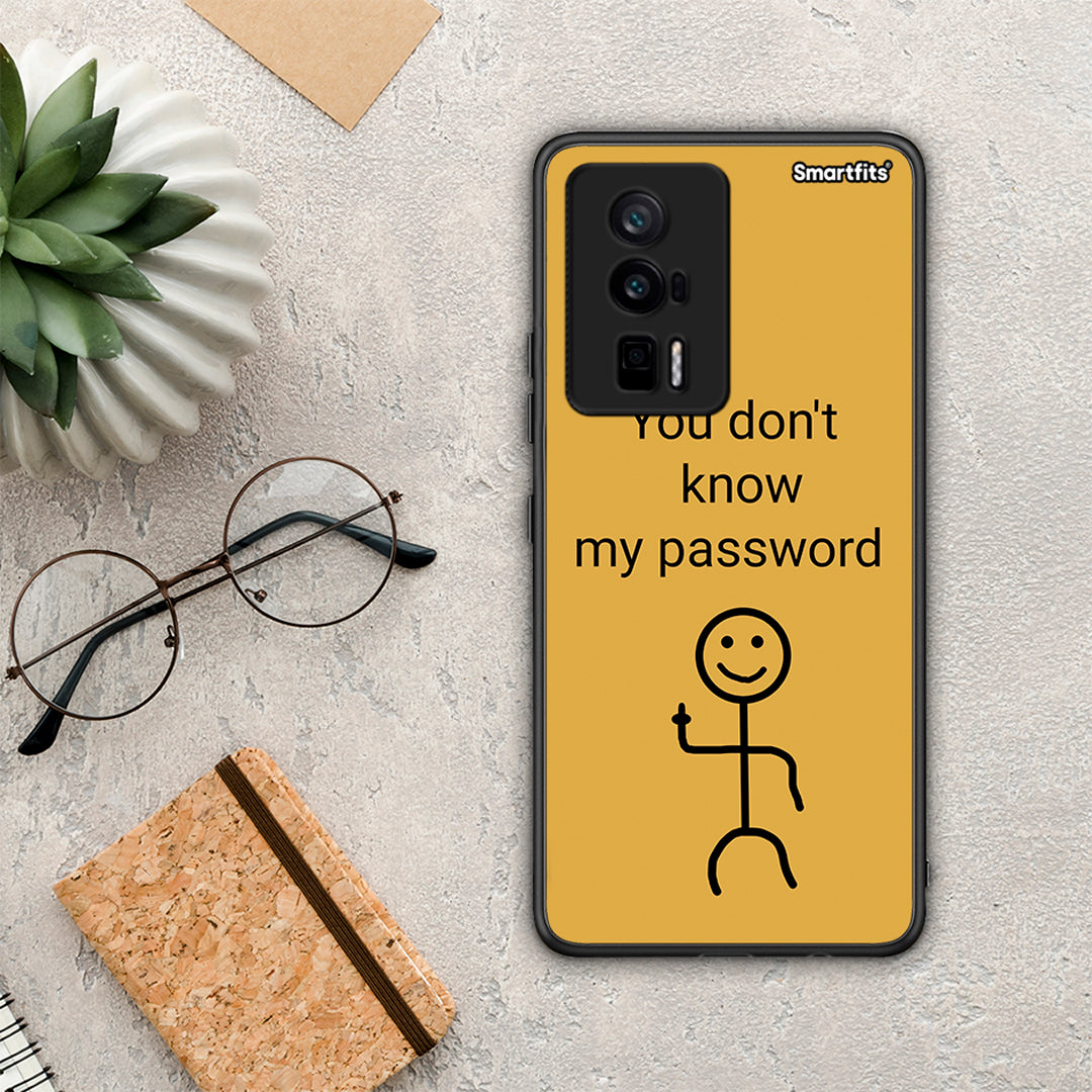 Θήκη Xiaomi Poco F5 Pro / Redmi K60 Pro My Password από τη Smartfits με σχέδιο στο πίσω μέρος και μαύρο περίβλημα | Xiaomi Poco F5 Pro / Redmi K60 Pro My Password Case with Colorful Back and Black Bezels