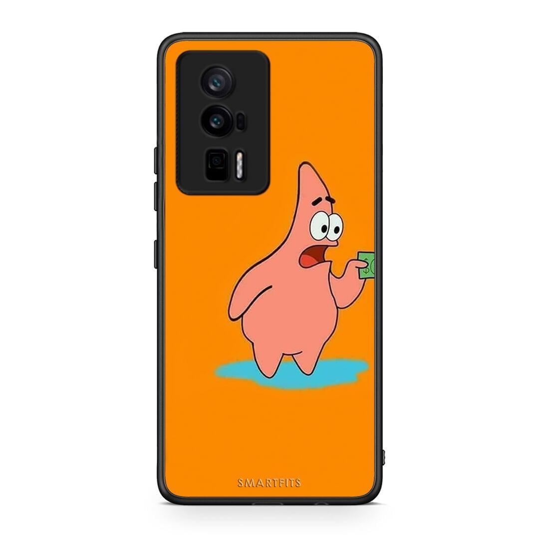 Θήκη Xiaomi Poco F5 Pro / Redmi K60 Pro No Money 1 από τη Smartfits με σχέδιο στο πίσω μέρος και μαύρο περίβλημα | Xiaomi Poco F5 Pro / Redmi K60 Pro No Money 1 Case with Colorful Back and Black Bezels