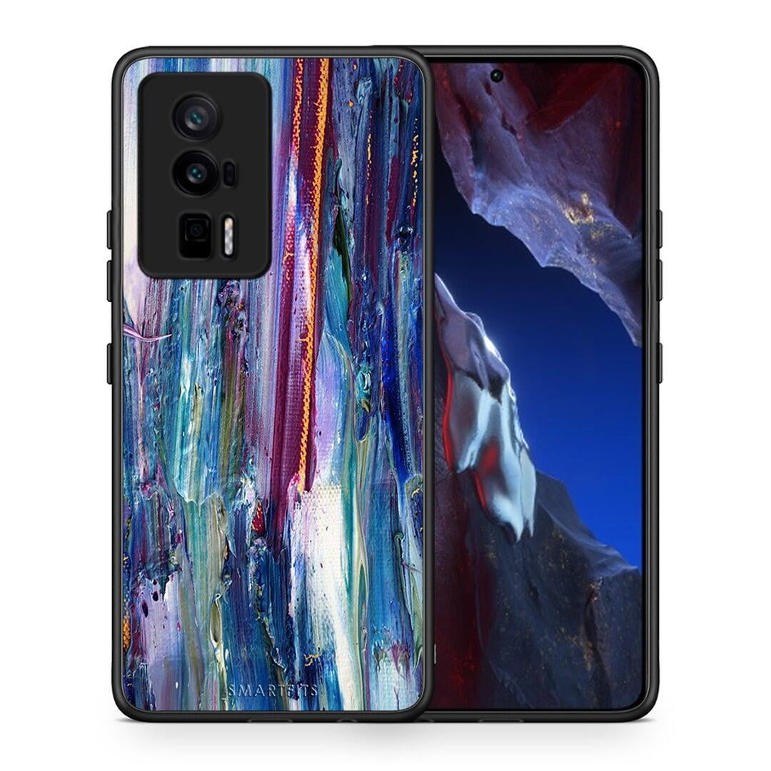 Θήκη Xiaomi Poco F5 Pro / Redmi K60 Pro Paint Winter από τη Smartfits με σχέδιο στο πίσω μέρος και μαύρο περίβλημα | Xiaomi Poco F5 Pro / Redmi K60 Pro Paint Winter Case with Colorful Back and Black Bezels