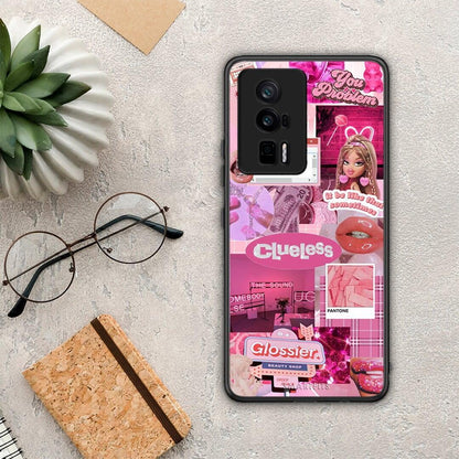 Θήκη Xiaomi Poco F5 Pro / Redmi K60 Pro Pink Love από τη Smartfits με σχέδιο στο πίσω μέρος και μαύρο περίβλημα | Xiaomi Poco F5 Pro / Redmi K60 Pro Pink Love Case with Colorful Back and Black Bezels