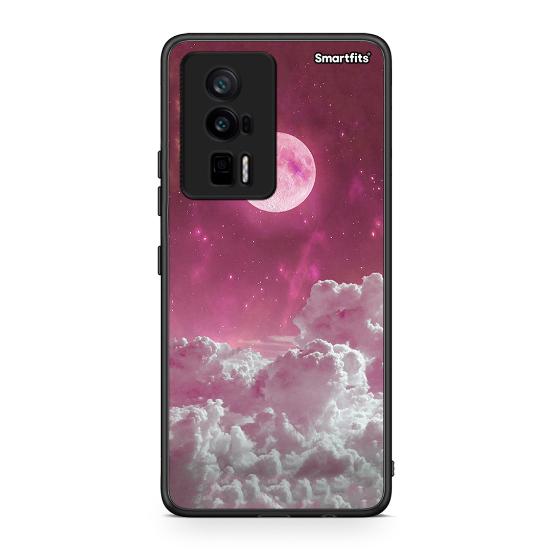 Θήκη Xiaomi Poco F5 Pro / Redmi K60 Pro Pink Moon από τη Smartfits με σχέδιο στο πίσω μέρος και μαύρο περίβλημα | Xiaomi Poco F5 Pro / Redmi K60 Pro Pink Moon Case with Colorful Back and Black Bezels