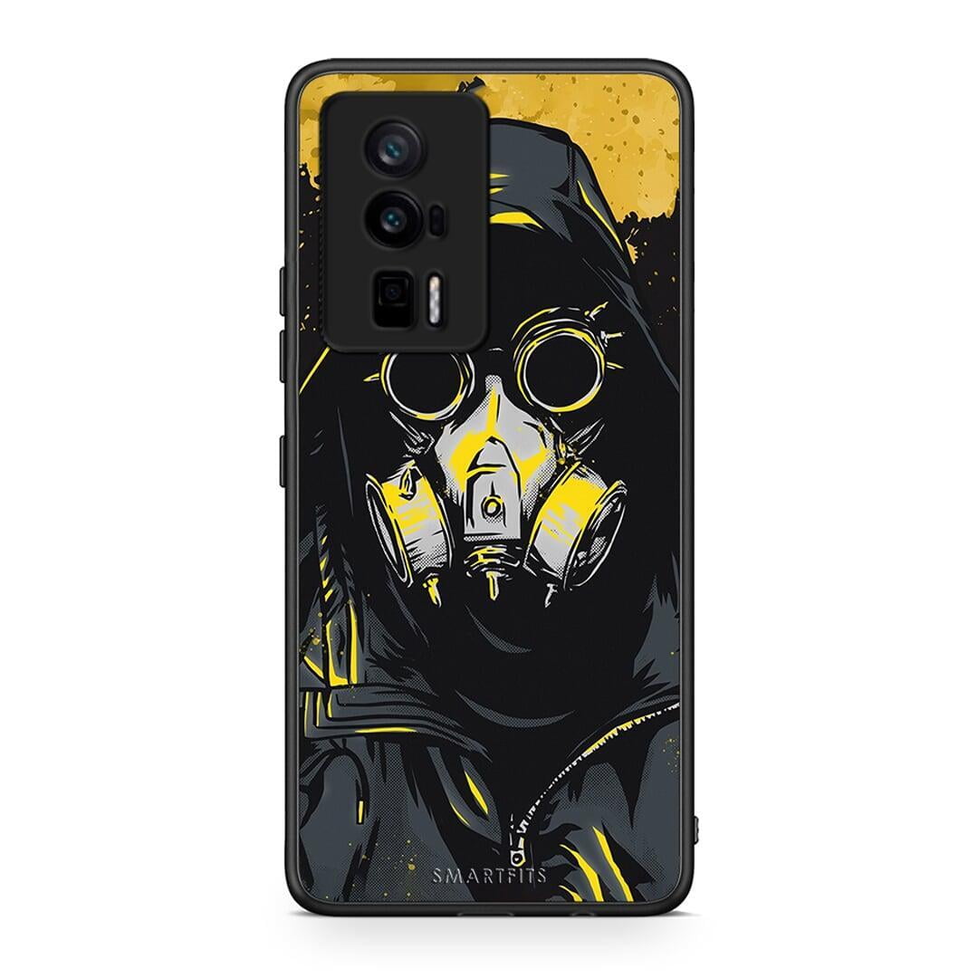 Θήκη Xiaomi Poco F5 Pro / Redmi K60 Pro PopArt Mask από τη Smartfits με σχέδιο στο πίσω μέρος και μαύρο περίβλημα | Xiaomi Poco F5 Pro / Redmi K60 Pro PopArt Mask Case with Colorful Back and Black Bezels