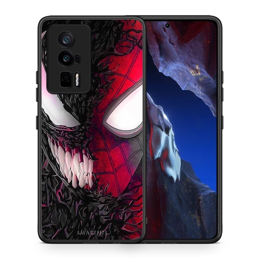 Θήκη Xiaomi Poco F5 Pro / Redmi K60 Pro PopArt SpiderVenom από τη Smartfits με σχέδιο στο πίσω μέρος και μαύρο περίβλημα | Xiaomi Poco F5 Pro / Redmi K60 Pro PopArt SpiderVenom Case with Colorful Back and Black Bezels
