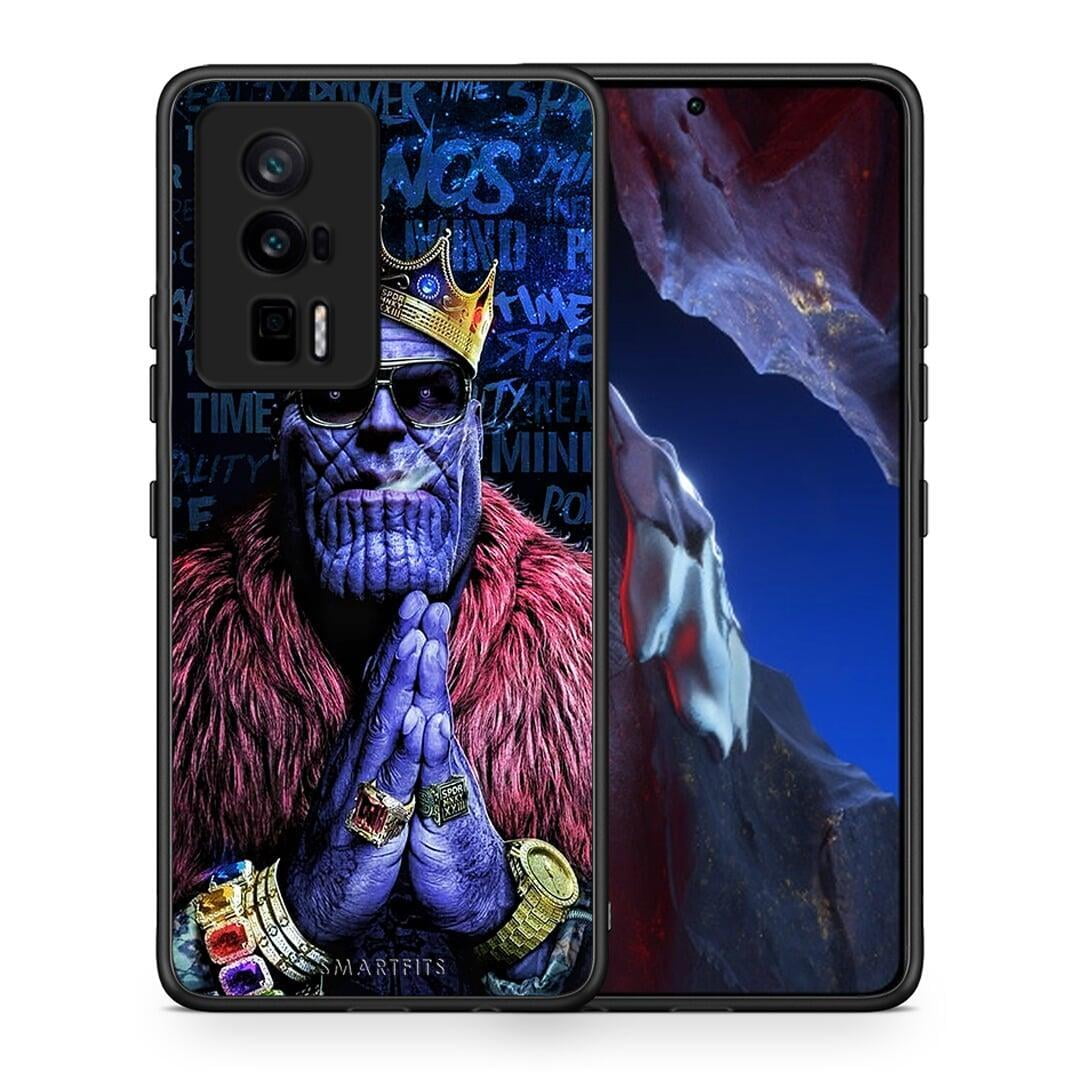 Θήκη Xiaomi Poco F5 Pro / Redmi K60 Pro PopArt Thanos από τη Smartfits με σχέδιο στο πίσω μέρος και μαύρο περίβλημα | Xiaomi Poco F5 Pro / Redmi K60 Pro PopArt Thanos Case with Colorful Back and Black Bezels