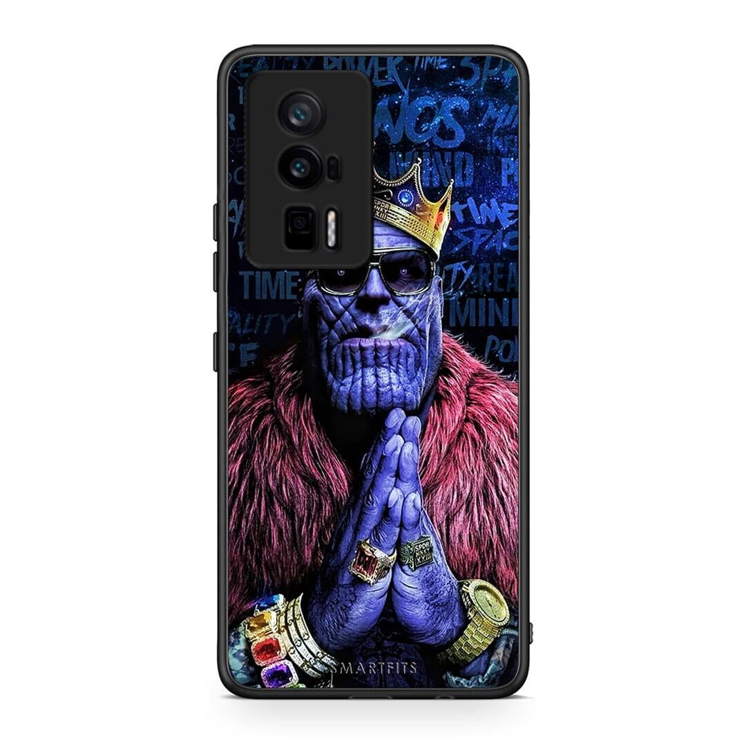 Θήκη Xiaomi Poco F5 Pro / Redmi K60 Pro PopArt Thanos από τη Smartfits με σχέδιο στο πίσω μέρος και μαύρο περίβλημα | Xiaomi Poco F5 Pro / Redmi K60 Pro PopArt Thanos Case with Colorful Back and Black Bezels