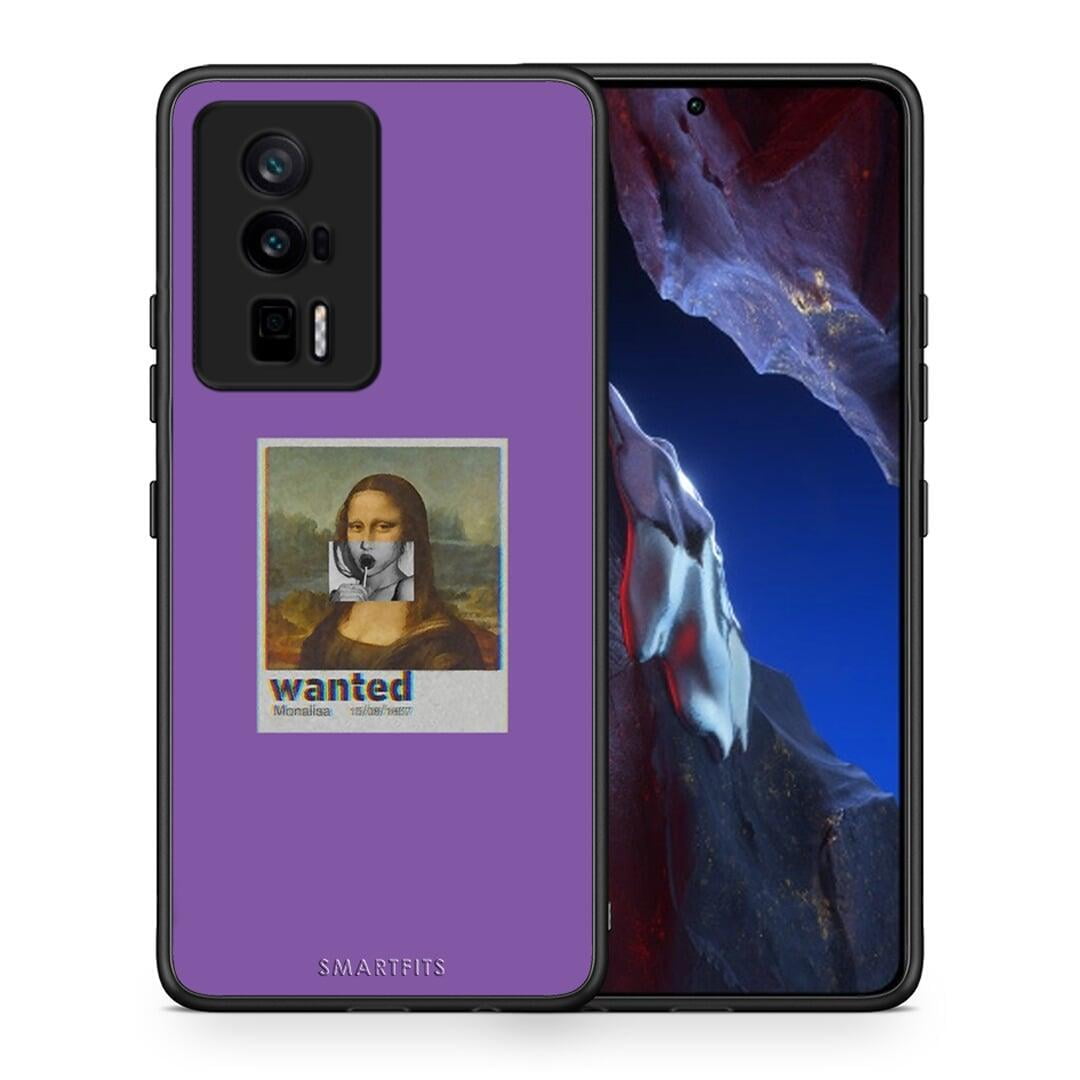 Θήκη Xiaomi Poco F5 Pro / Redmi K60 Pro Popart Monalisa από τη Smartfits με σχέδιο στο πίσω μέρος και μαύρο περίβλημα | Xiaomi Poco F5 Pro / Redmi K60 Pro Popart Monalisa Case with Colorful Back and Black Bezels