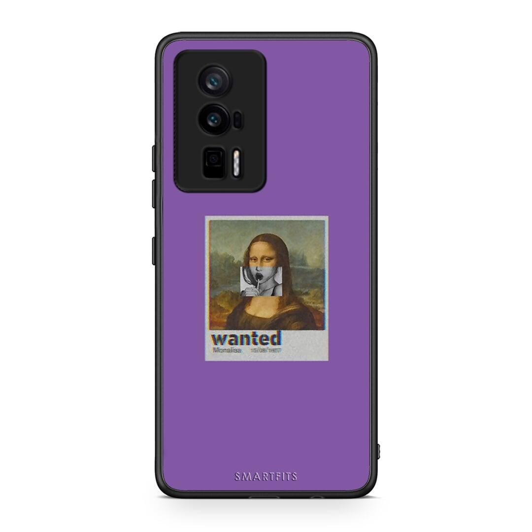 Θήκη Xiaomi Poco F5 Pro / Redmi K60 Pro Popart Monalisa από τη Smartfits με σχέδιο στο πίσω μέρος και μαύρο περίβλημα | Xiaomi Poco F5 Pro / Redmi K60 Pro Popart Monalisa Case with Colorful Back and Black Bezels