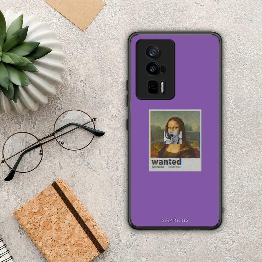 Θήκη Xiaomi Poco F5 Pro / Redmi K60 Pro Popart Monalisa από τη Smartfits με σχέδιο στο πίσω μέρος και μαύρο περίβλημα | Xiaomi Poco F5 Pro / Redmi K60 Pro Popart Monalisa Case with Colorful Back and Black Bezels