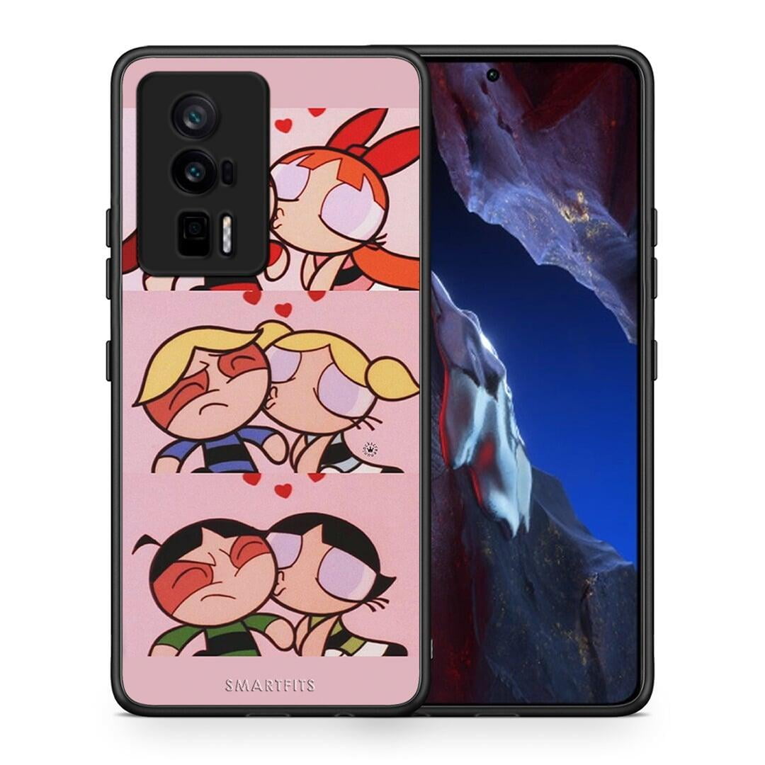 Θήκη Xiaomi Poco F5 Pro / Redmi K60 Pro Puff Love από τη Smartfits με σχέδιο στο πίσω μέρος και μαύρο περίβλημα | Xiaomi Poco F5 Pro / Redmi K60 Pro Puff Love Case with Colorful Back and Black Bezels