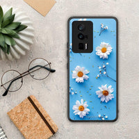 Thumbnail for Θήκη Xiaomi Poco F5 Pro / Redmi K60 Pro Real Daisies από τη Smartfits με σχέδιο στο πίσω μέρος και μαύρο περίβλημα | Xiaomi Poco F5 Pro / Redmi K60 Pro Real Daisies Case with Colorful Back and Black Bezels