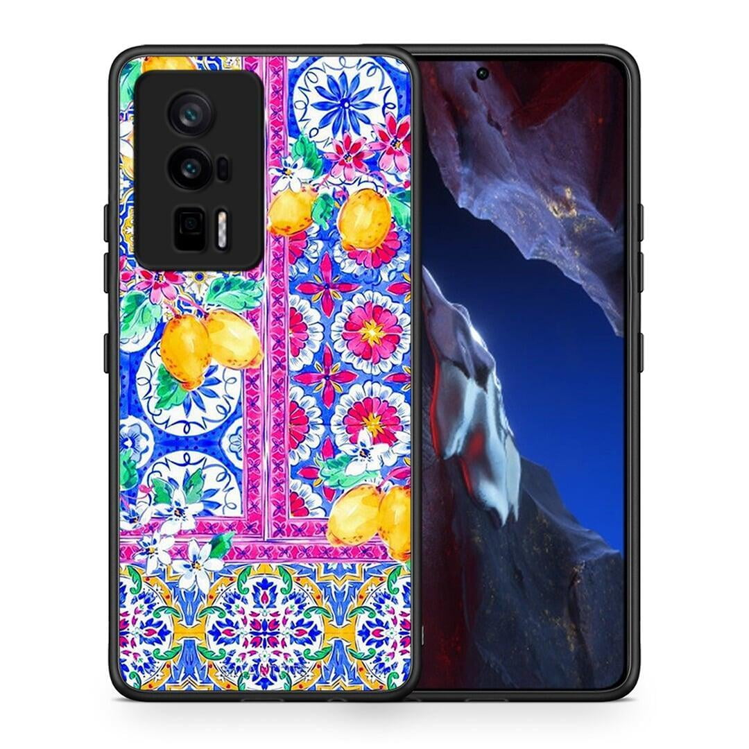 Θήκη Xiaomi Poco F5 Pro / Redmi K60 Pro Retro Spring από τη Smartfits με σχέδιο στο πίσω μέρος και μαύρο περίβλημα | Xiaomi Poco F5 Pro / Redmi K60 Pro Retro Spring Case with Colorful Back and Black Bezels