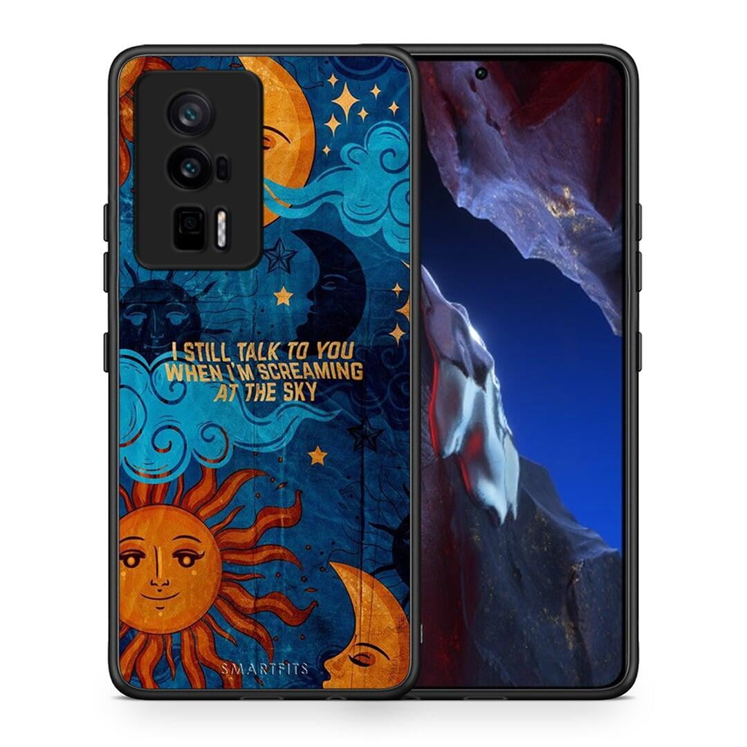 Θήκη Xiaomi Poco F5 Pro / Redmi K60 Pro Screaming Sky από τη Smartfits με σχέδιο στο πίσω μέρος και μαύρο περίβλημα | Xiaomi Poco F5 Pro / Redmi K60 Pro Screaming Sky Case with Colorful Back and Black Bezels